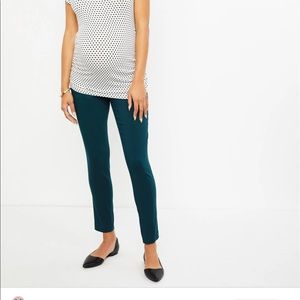 Motherhood Maternity Teal Secret Belly Pant Medium
